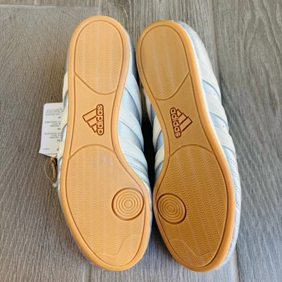 Adidas Taekwondo Metallic Silver with Ivory Stripes Athletic Shoes size 6.5 - Picture 15 of 15